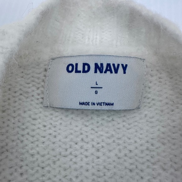 Old Navy Women's Striped Knit Sweater Crew Neck Size Large Pullover - Picture 3 of 6